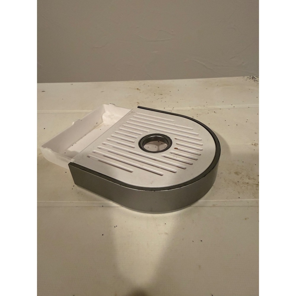 Keurig Drip Tray Replacement Part White Silver Trim Good Condition‎ Coffee Maker